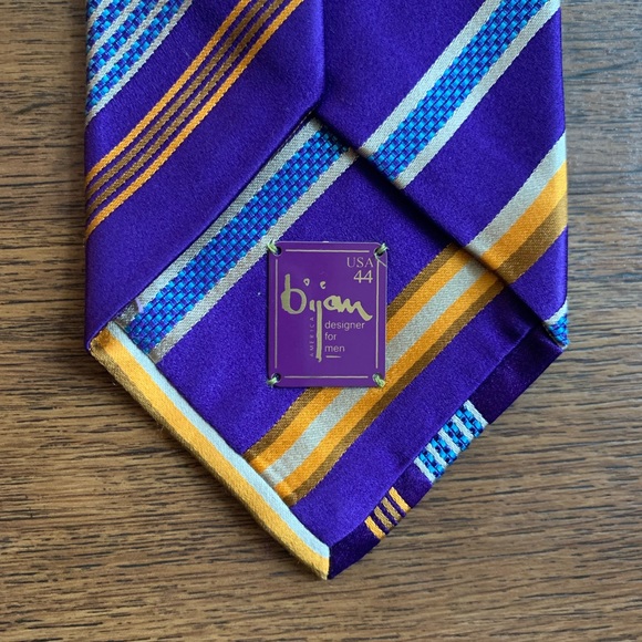 Bijan Other - Bijan Silk Luxury Striped Tie - $1000 Retail!